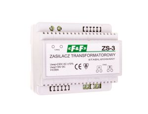 Zasilacz stabilizowany 230VAC/18VDC 12W 0,66A ZS-3