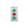 Kaseta sterownicza 3-otworowa 2xzielony/czerwony 2Z 1R IP65 1x membrana M20 szara SP22K3\02-2