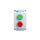 Kaseta sterownicza 2-otworowa zielony/czerwony 1Z 1R szara IP65 ST22K2\01-2