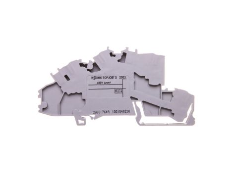 Złączka szynowa 2-pietrowa 2,5mm2 N/L szara 2003-7649 TOPJOBS