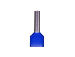 Końcówka tulejkowa izolowana TID 2x2,5mm2/13mm niebieska cynowana TID2x2,5L13 /100szt./