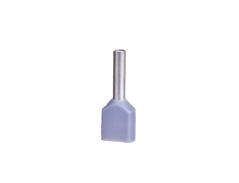 Końcówka tulejkowa izolowana TID 2x0,75mm2/8mm szara cynowana 00652 TID2x0,75L8 /100szt./