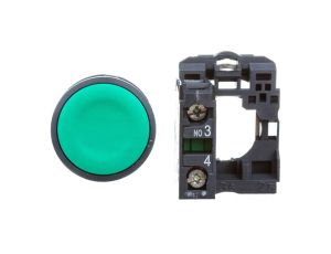 Przycisk sterowniczy 22mm zielony 1Z 0R z samopowrotem XB5AA31