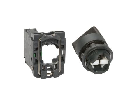 Przełącznik 2 położeniowy pokrętło 22mm czarny 1Z bez samopowrotu XB5AD21