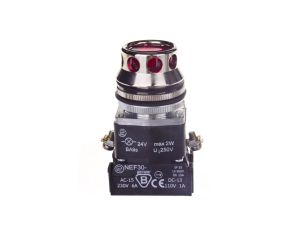 Przycisk sterowniczy 30mm czerwony 1Z 1R z samopowrotem z podświetleniem W0-NEF30-KL XY C