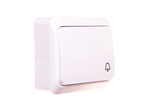 Prima Przycisk dzwonek mechanizm z pełną obudową biały IP20 przycisk 1x WNt-101P WDE001012