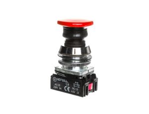 Przycisk sterowniczy 30mm czerwony 1Z 1R z samopowrotem W0-NEF30-UD XY C