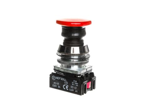 Przycisk sterowniczy 30mm czerwony 1Z 1R z samopowrotem W0-NEF30-UD XY C