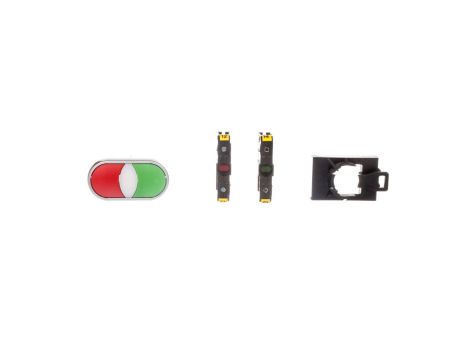 Przycisk sterowniczy podwójny 22mm czerwony/zielony 1Z 1R z samopowrotem ST22-2KL-11Z/C