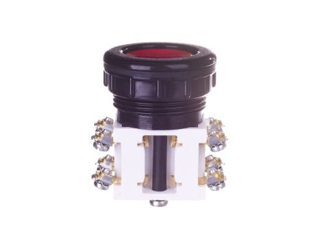 Przycisk sterowniczy 38mm czerwony 2Z 2R z samopowrotem W0-N2-1KP C