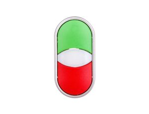 Przycisk sterowniczy podwójny 22mm czerwony/zielony 2Z 2R z samopowrotem SP22-2KL-22\Z/C