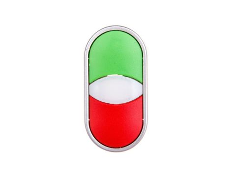 Przycisk sterowniczy podwójny 22mm czerwony/zielony 2Z 2R z samopowrotem SP22-2KL-22\Z/C
