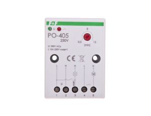Przekaźnik czasowy 1Z 10A 1-15min 230V AC opóźnione odpadanie PO-405 230V