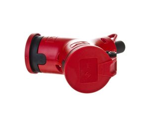 Rozgałęźnik podwójny 2P+Z czerwony PC-ABS IP44 2421200-r