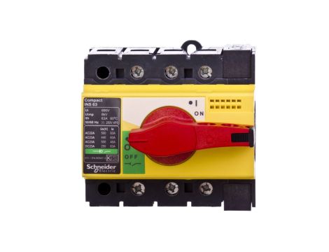 Rozłącznik 3P 63A dzwignia żółto-czerwona INS63 28918
