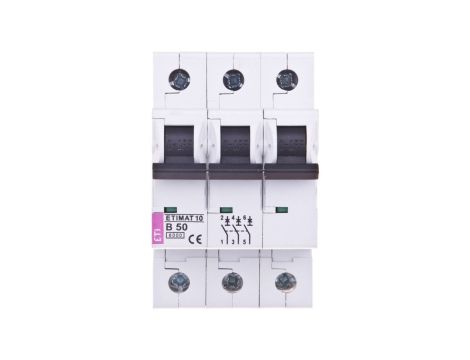 Wyłącznik nadprądowy 3P B 50A 6kA AC ETIMAT10 002125721