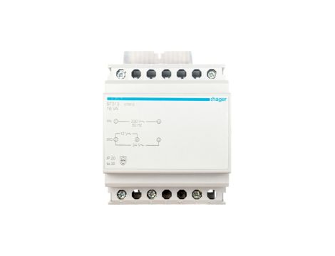 Transformator bezpieczeństwa modułowy 230/12- 24V AC 1,33-0,67A ST313