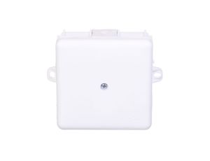 Puszka hermetyczna n/t 86x86x39mm z zaciskiem 5x2,5mm z uszami montaż. IP55 biała 0226-11