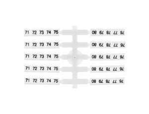 Oznacznik elastyczny do złączek szynowych EO3 /71-80/ 20x10szt. 003901766