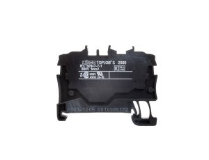 Złączka szynowa 2-przewodowa 1,0mm2 czarna 2000-1205 TOPJOBS