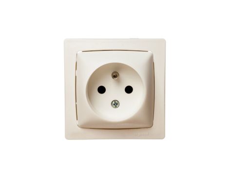 OTEO Gniazdo pojedyncze z/u 16A z przesłonami białe 086027