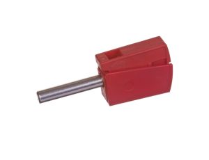 Wtyk bananowy do gniazda o średnicy 4mm czerwony 215-212