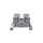 Złączka szynowa 2-przewodowa 2,5mm2 szara 870-901