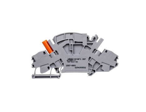 Złączka szynowa 2-przewodowa z izolowanym gniazdem pomiarowym do wtyku pomiarowego fi 4mm 2007-8801