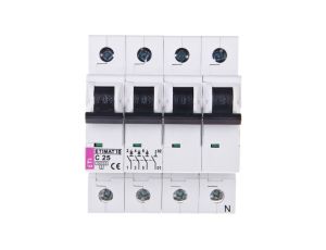 Wyłącznik nadprądowy 3P+N C 25A 10kA AC ETIMAT10 002136718
