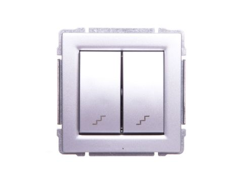 KOS66 Łącznik schodowy podwójny aluminium 664019