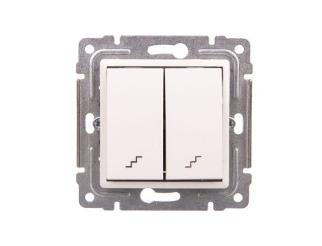 VENA Łącznik schodowy podwójny biały 510419