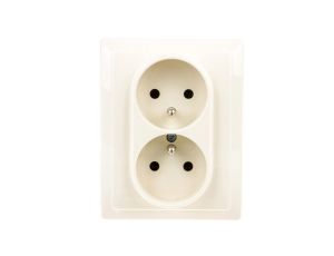 VENA Gniazdo podwójne z/u krem 510336