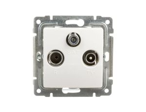 VENA Gniazdo antenowe RTV/SAT końcowe białe 510476