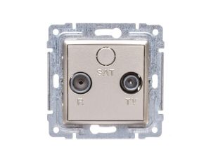 VENA Gniazdo antenowe RTV końcowe satyna 515073