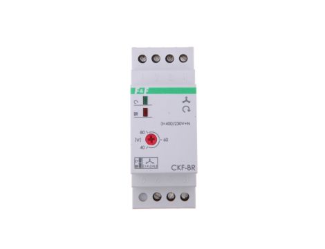 Przekaźnik kolejności, zaniku i asymetrii faz 10A 1P 4sek 40-80V CKF-BR