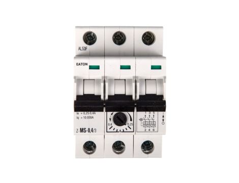 Wyłącznik silnikowy 3P 0,09kW 0,25-0,4A Z-MS-0,40/3 248404