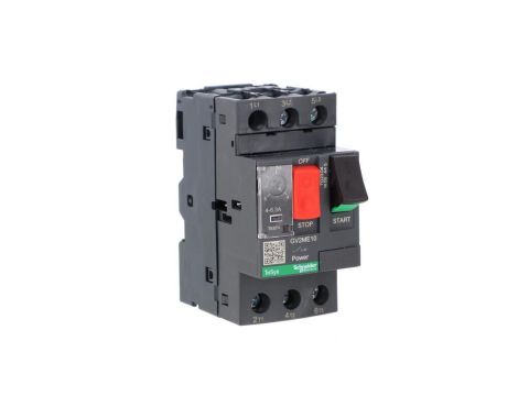 TeSys Deca Wyłącznik silnikowy 3P 2,2kW 4-6,3A GV2ME10