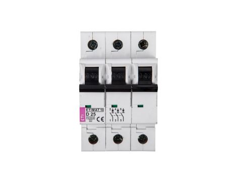 Wyłącznik nadprądowy 3P D 25A 10kA AC ETIMAT10 002155718