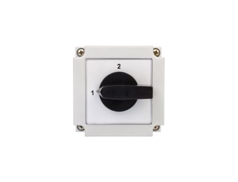 Łącznik krzywkowy 1-2 1P 10A w obudowie 4G10-54-PK R014 63-840347-011