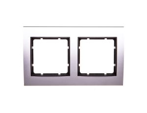 Berker B.3 Ramka aluminium/antracyt podwójna 10123004