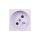 Simon Connect Gniazdo K45 pojedyncze z/u 16A IP20 anodyzowane aluminium K02/8