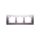 Simon 82 Ramka potrójna pozioma metalowa aluminium/ ramka pośrednia aluminium mat 82937-33
