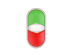 Przycisk sterowniczy podwójny 22mm czerwony/zielony 2Z z samopowrotem SP22-2KL-20Z/C