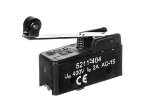 Wyłącznik krańcowy miniaturowy 1CO z rolką wzdłuż dźwigni W0-5211-404