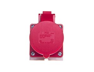 Gniazdo stałe 32A 4P 400V czerwone IP44 /mała obudowa/ 124-6k
