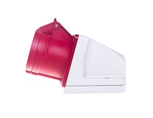 Gniazdo stałe 16A 4P 400V czerwone IP44 /mała obudowa/ 114-6k