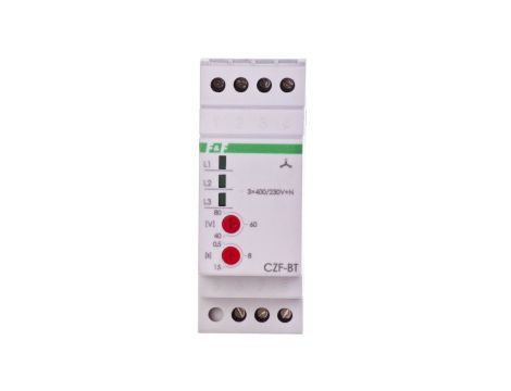 Przekaźnik zaniku i asymetri faz 10A 1P 0,5-5sek 40-80V CZF-BT