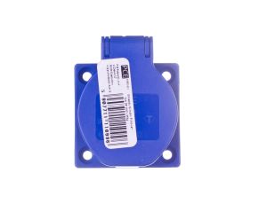 Gniazdo tablicowe 10/16A 2P+Z SCHUKO 230V niebieskie IP44 1050-0b