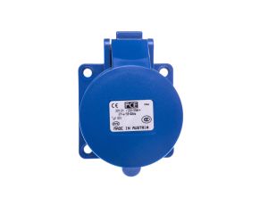 Gniazdo tablicowe 32A 3P 230V /70x70/ niebieskie IP44 323-6