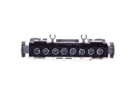 Listwa przyłączeniowa 8-otworów czarna IP2xC-8 004852